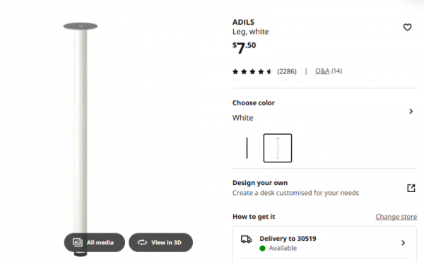 25. Ikea Adils 4 Leg $5.png