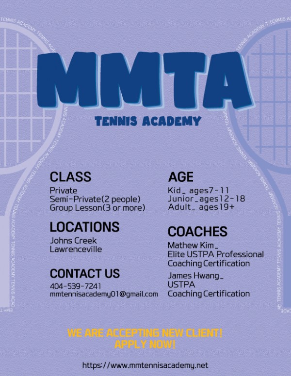 MMTA tennis summer camp (Eng) > 구인/구직/과외 GTKSA